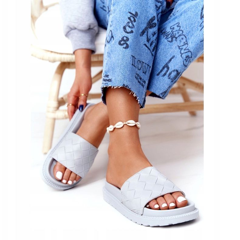 Naisten tossut Big Star HH274688 harmaalla alustalla 1