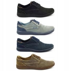 KOMODO Miesten vapaa -ajan kengät 848 musta ruskea 1