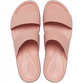 Crocs Naisten Tossut Brooklyn Mid Wedge Pinkki-Beige 206219 6RL vaaleanpunainen 1