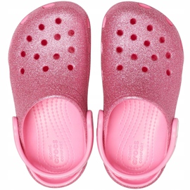 Crocs Kids Classic Glitter Clog Vaaleanpunainen 205441 669 1