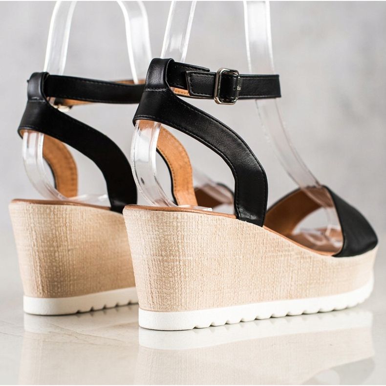 Seastar Klassiset Wedge -sandaalit musta 1