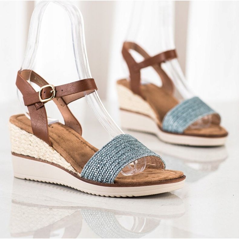 Evento Kevyet punotut sandaalit bestseller ruskea sininen 1