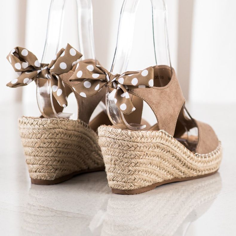 Evento Espadrilles -sandaalit keulalla ruskea 1