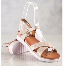 Weide Beige sandaalit Eco -nahkaa 2