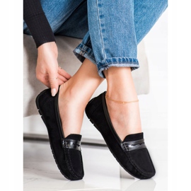 SHELOVET Mukavat mustat mokkasiinit 1