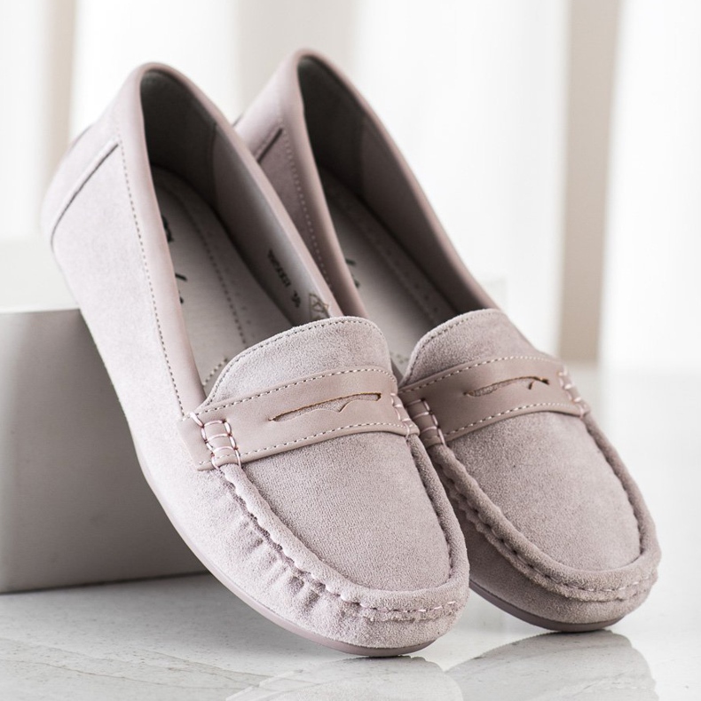 SHELOVET Mukavat harmaat mokkasiinit 2