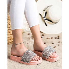 Seastar Muodikkaat tossut alustalla vaaleanpunainen monivärinen 1