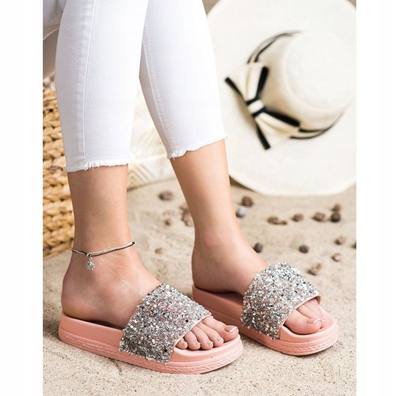 Seastar Muodikkaat tossut alustalla vaaleanpunainen monivärinen 1