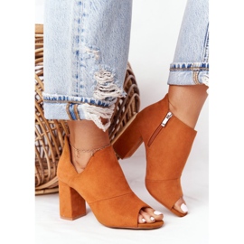 Kevät mokka saappaat postitse Vinceza 21-17095 Kameli ruskea 1