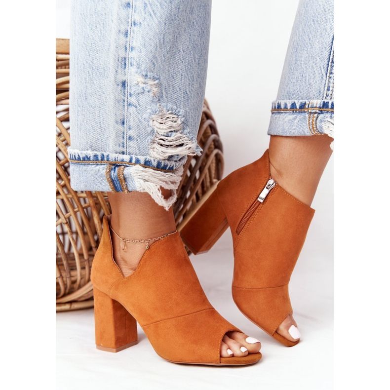 Kevät mokka saappaat postitse Vinceza 21-17095 Kameli ruskea 1