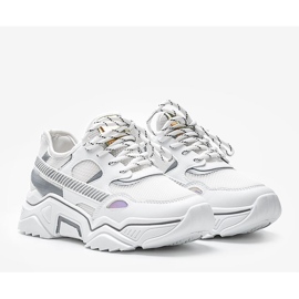 Valkoiset lenkkarit paksulla Leanna -pohjalla valkoinen 1