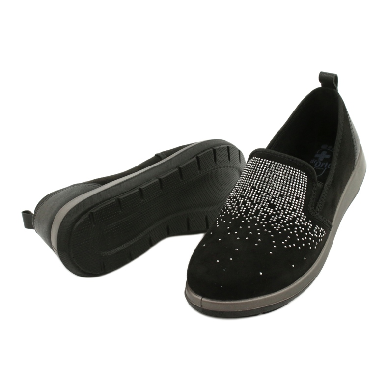 Befado naisten kengät 156D004 musta hopea 4