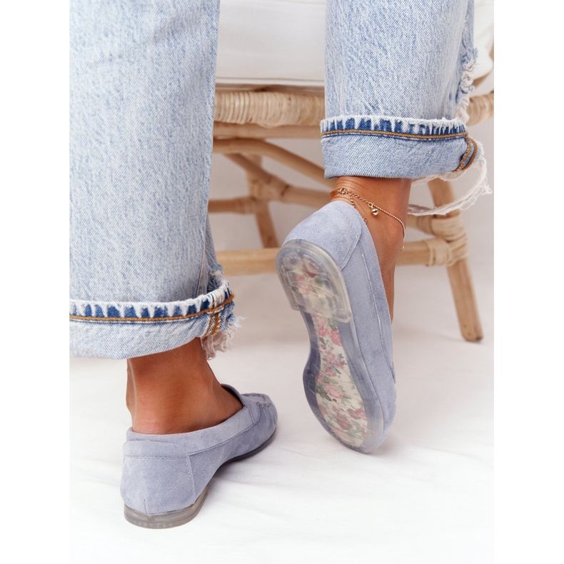 Suede Loafers Sergio Leone MK722 Sininen 2