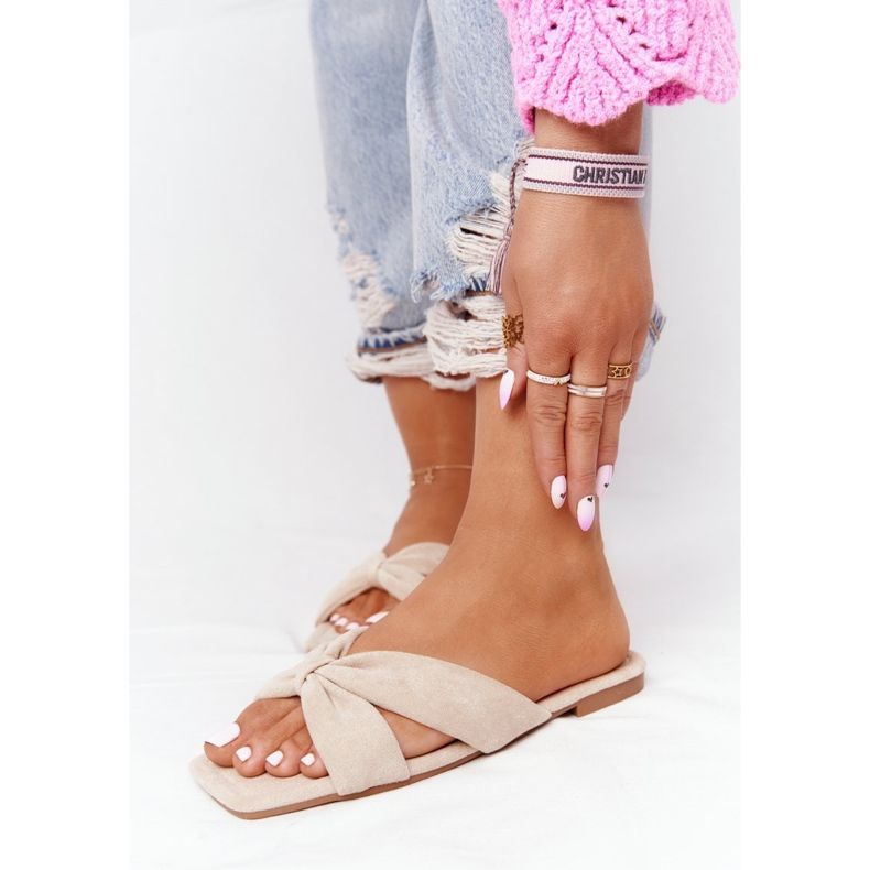 PS1 Naisten Velour -tossut Beige Vanilla Sky 2