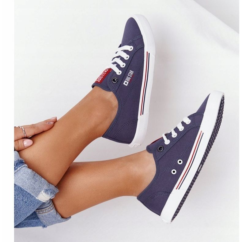 Naisten lenkkarit Big Star HH274063 Navy Blue tummansininen 2