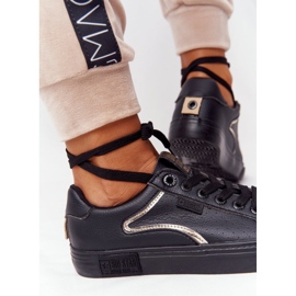 Naisten nahkakengät Big Star HH274078 Musta-Hopea 1