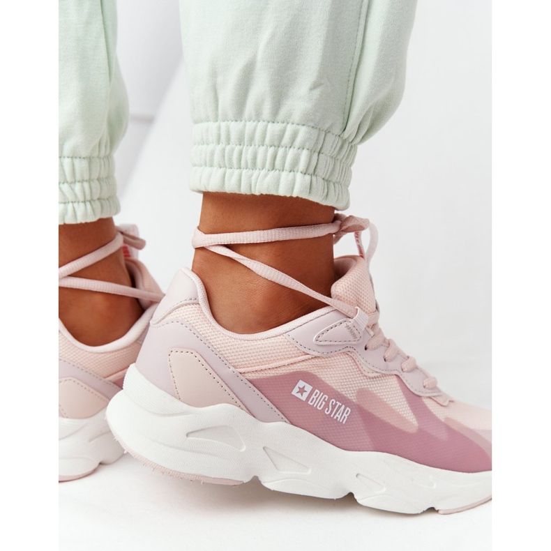 Naisten urheilukengät Memory Foam Big Star HH274811 Vaaleanpunainen 1