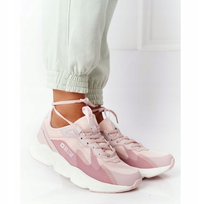 Naisten urheilukengät Memory Foam Big Star HH274811 Vaaleanpunainen 2