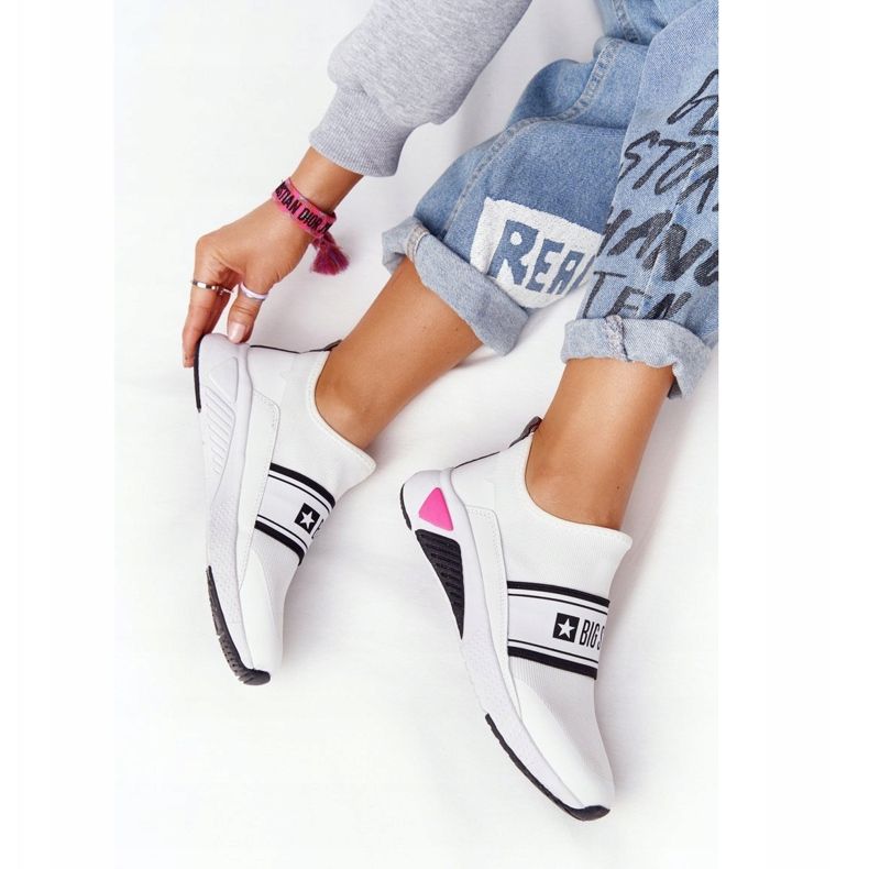 Urheilukengät Slip-On Memory Foam Big Star HH274538 Valkoinen 1