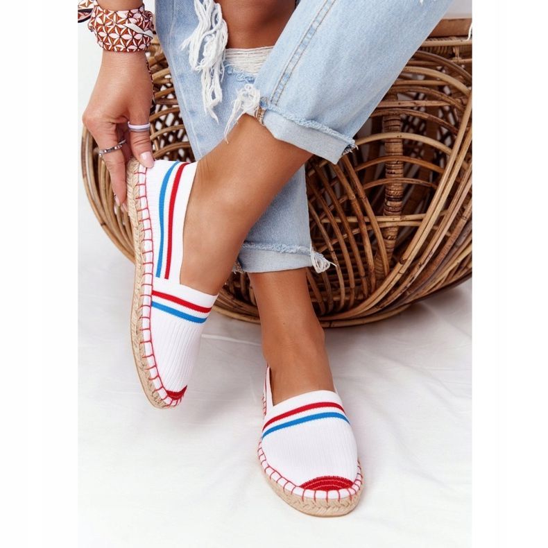 Tommy Big Star Espadrilles HH274486 Valkoinen punainen sininen 1
