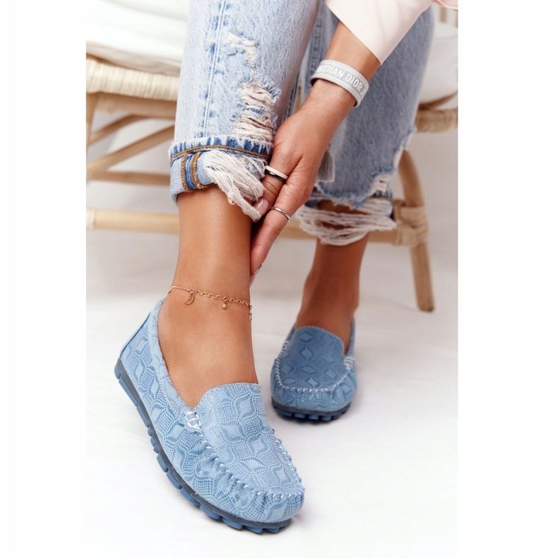 Rio Flore Ympäristöystävälliset Nahkaiset Loaferit Sininen 1