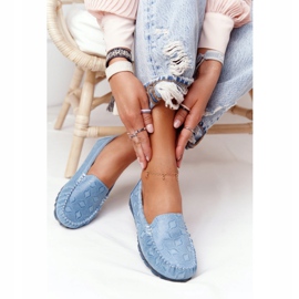 Rio Flore Ympäristöystävälliset Nahkaiset Loaferit Sininen 2