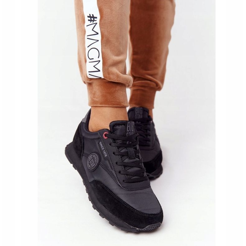 Naisten urheilukengät Memory Foam Big Star HH274528 Musta 1