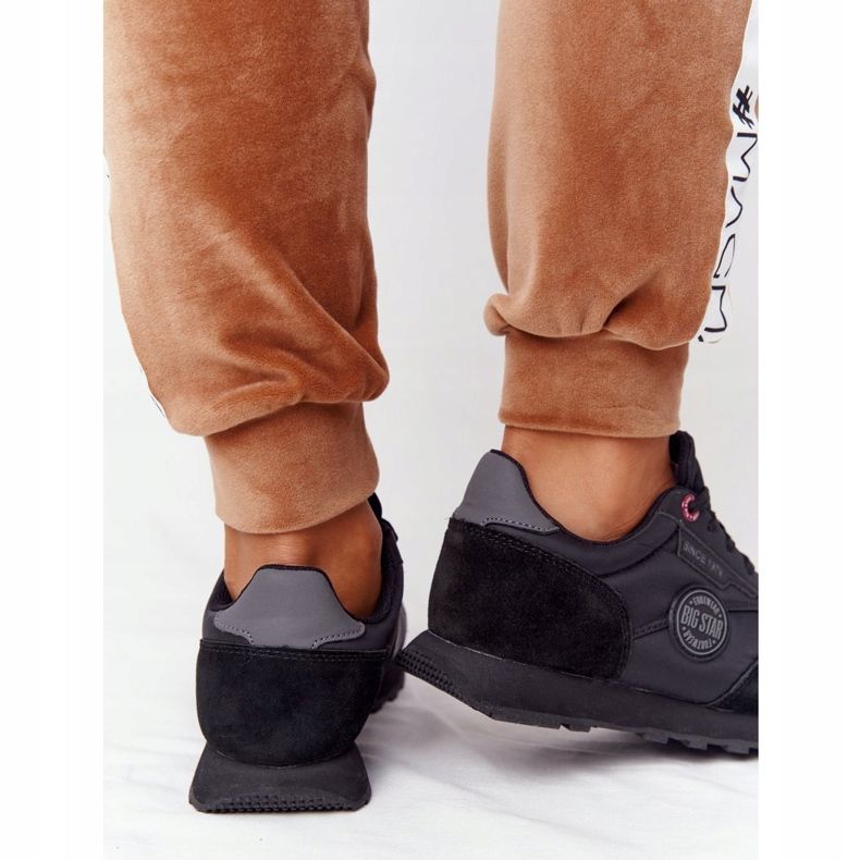 Naisten urheilukengät Memory Foam Big Star HH274528 Musta 2