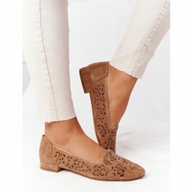 Openwork Loaferit Sergio Leone BL627 Punainen ruskea 2