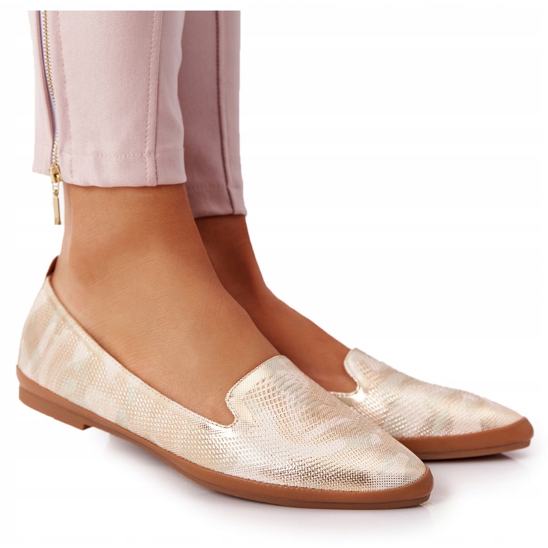 Sergio Leone ballerina lords beige/kultainen MK700 1