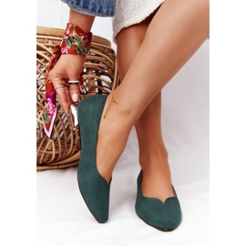 Vihreä Loafers kultaiset korot Vinceza 21-10601 1