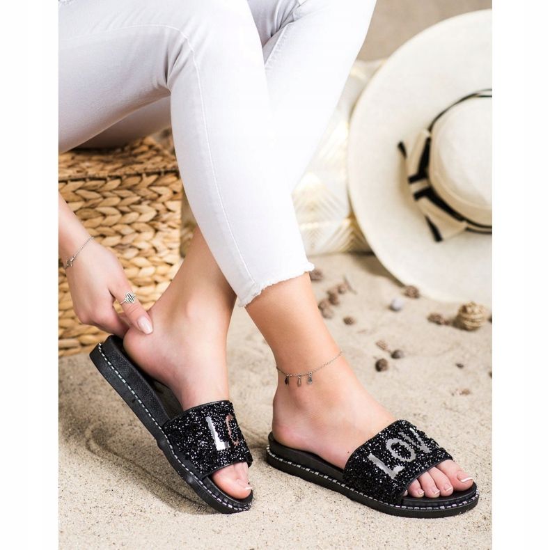 SHELOVET Rakkaus alustatossut musta 1