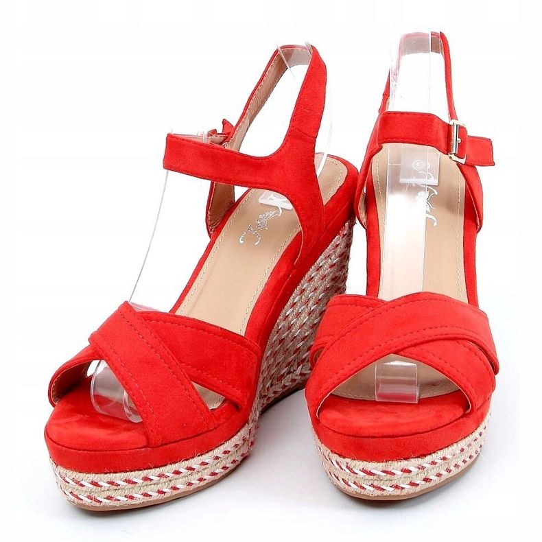 Punaiset kiilasandaalit WH-255 Punainen 2