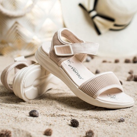 Mukavat Velcro-sandaalit Evento 20SD88-2022 beige 1