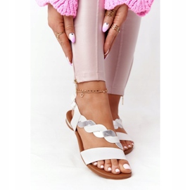 Nahkaiset sandaalit Vinceza 21-17117 Valkoinen ja hopea 2