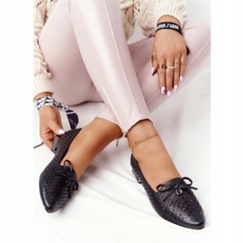 Openwork Loaferit hopea kantapää Vinceza 21-10602 musta 1