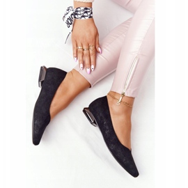 Ballerinat hopealla kantapäällä Vinceza 21-10601 musta monivärinen 1