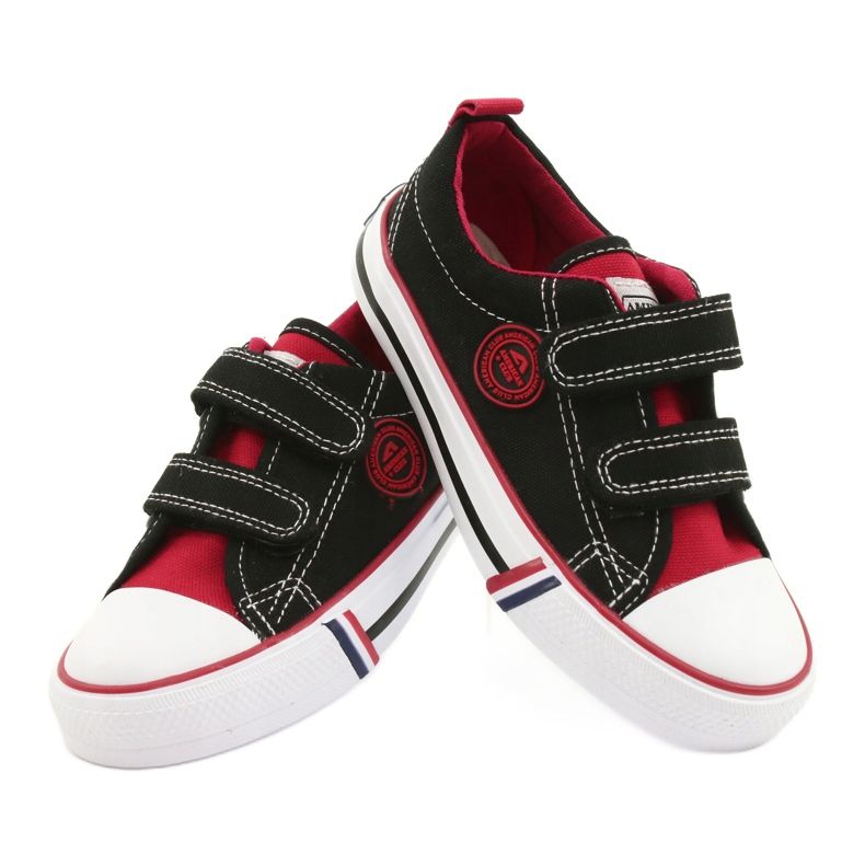 American Children's American Club LH62 Velcro mustat lenkkarit 3
