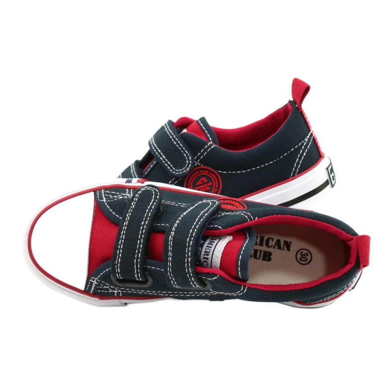 American Children's American Club LH62 Navy Blue Tennarit punainen tummansininen 4