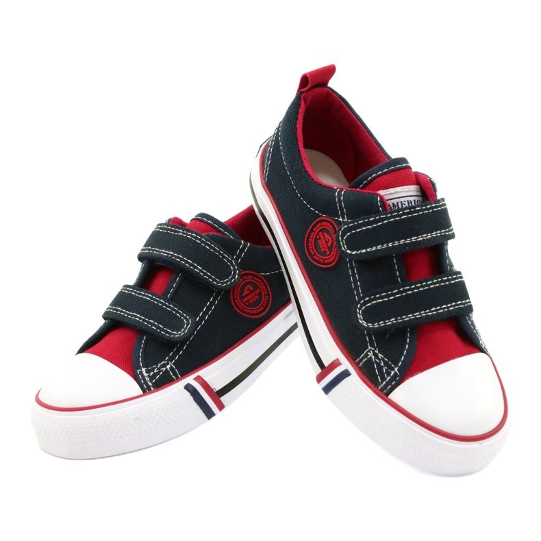 American Children's American Club LH62 Navy Blue Tennarit punainen tummansininen 3