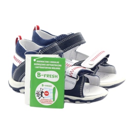 Velcro 81824 Navy/Red Bartek -nahka -sandaalit sininen 5