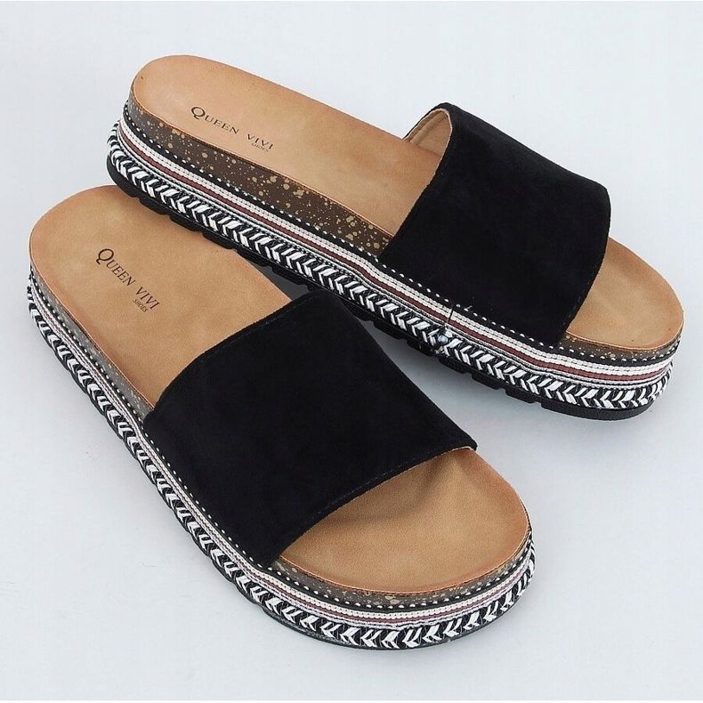 Musta korkkitossut 218-211 Musta 1