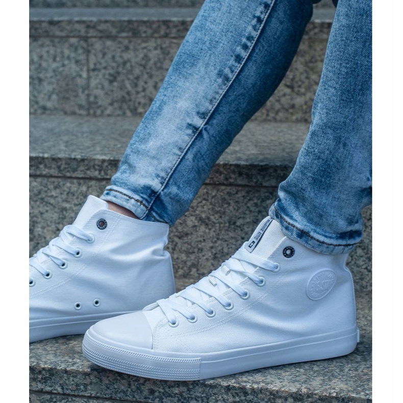 Miesten Classic High-top Tennarit Big Star FF174551 Valkoinen 3