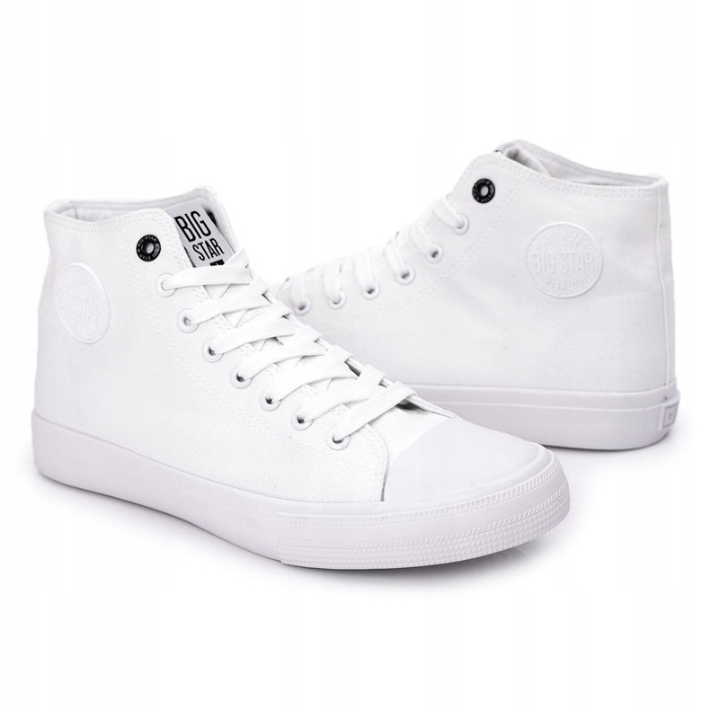 Miesten Classic High-top Tennarit Big Star FF174551 Valkoinen 4