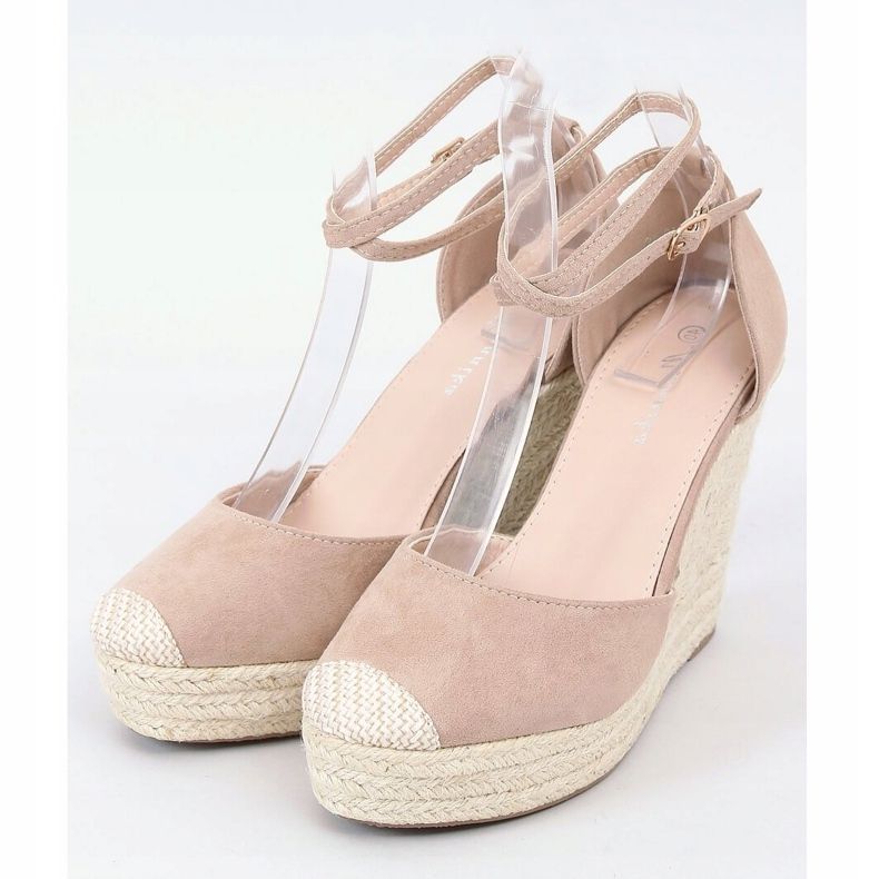 Espadrillit beigellä kiilalla 3010 Beige 1