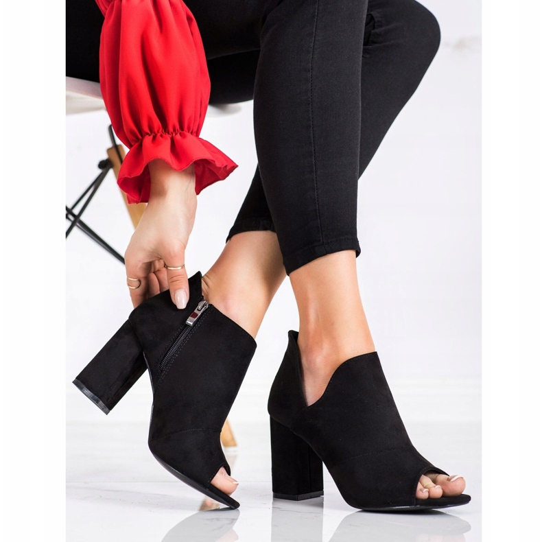 Spring Open Toe VINCEZA -kengät musta 2