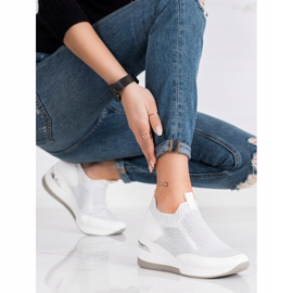 ARTIKER Wedge Slip-On lenkkarit valkoinen hopea harmaa 2