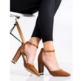 Diamantique Tyylikkäät pumput Spitzissä ruskea 2