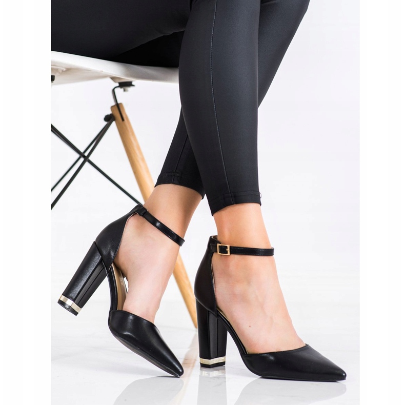 Diamantique Tyylikkäät pumput Spitzissä musta 2