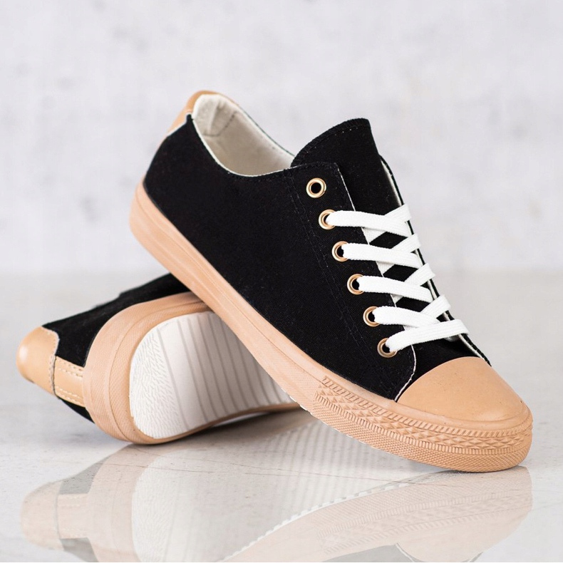 SHELOVET Tekstiilikengät musta 1